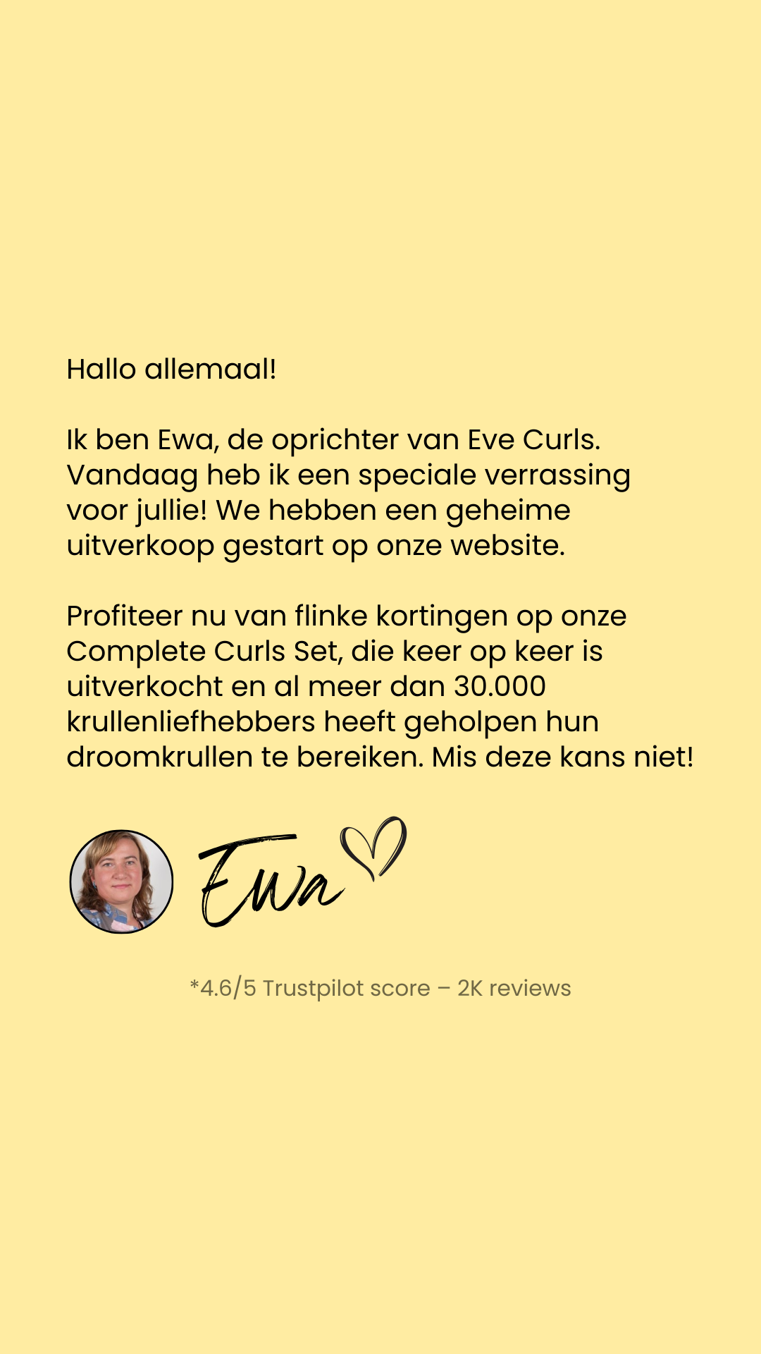 Eve Curls Facebook ad