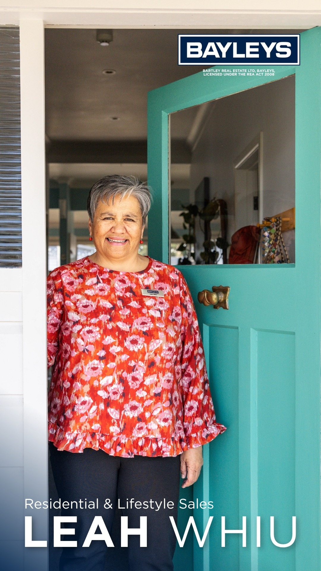 Leah Whiu - Bayleys Whanganui Facebook ad: A different kind of real estate experience