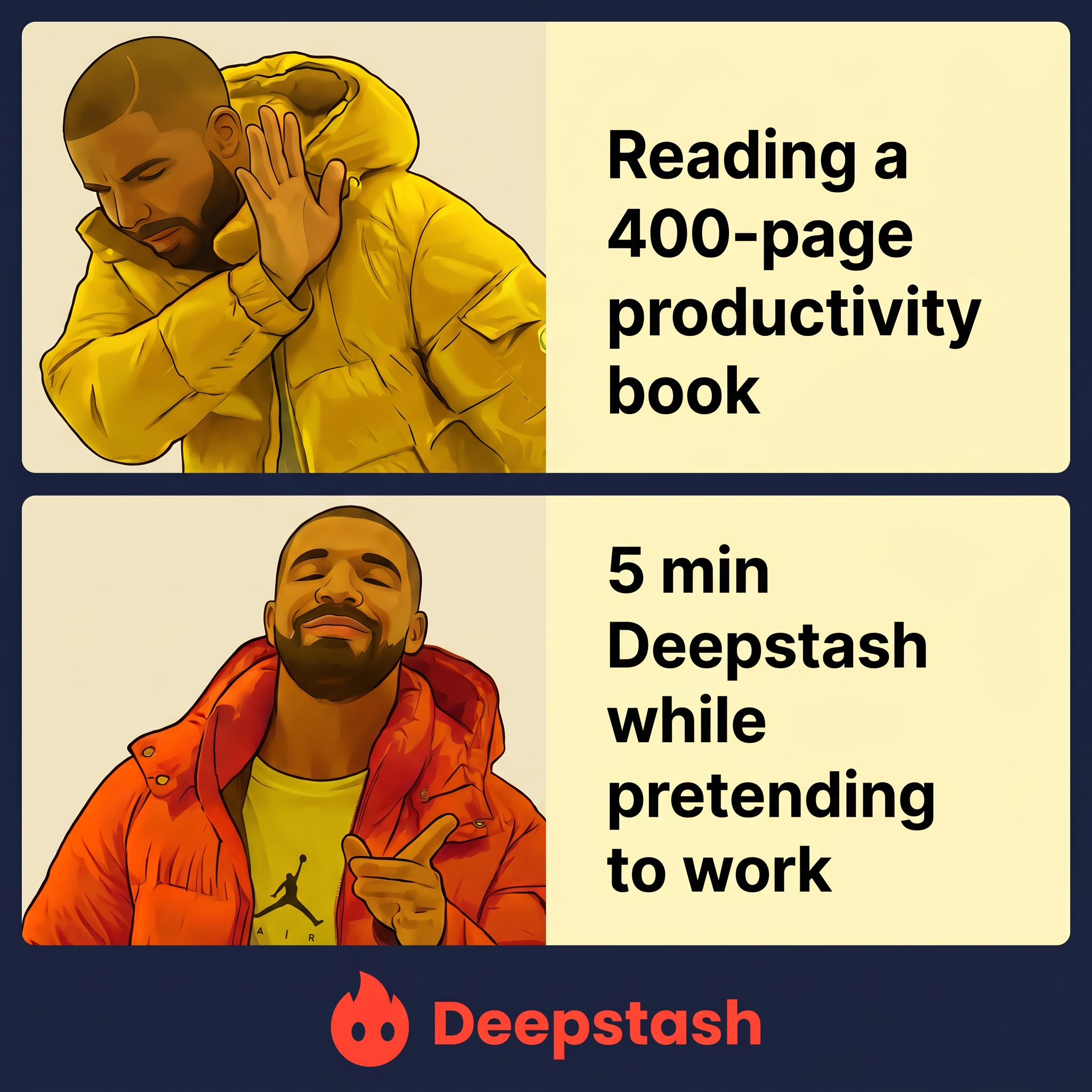 Deepstash Facebook ad