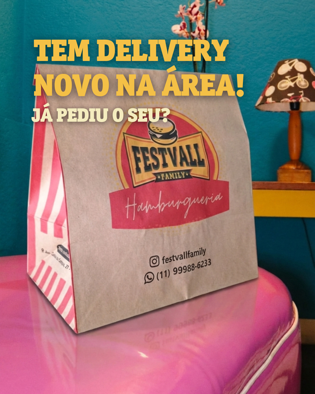 Festvall Family Facebook ad: Nova opção de delivery!