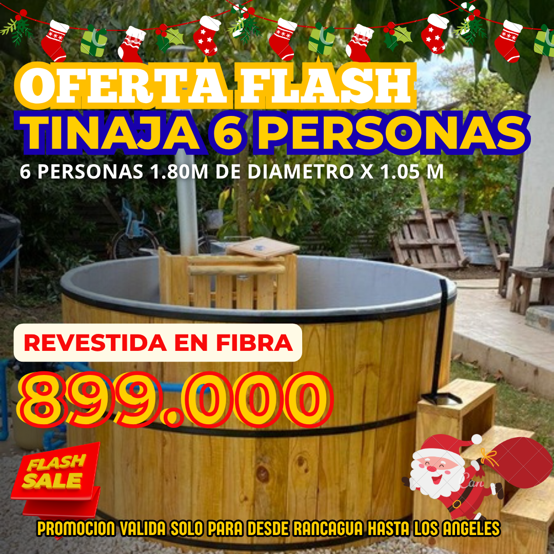 Tinas Saunas Fibra.cl Facebook ad: Tinas Saunas Fibra.cl