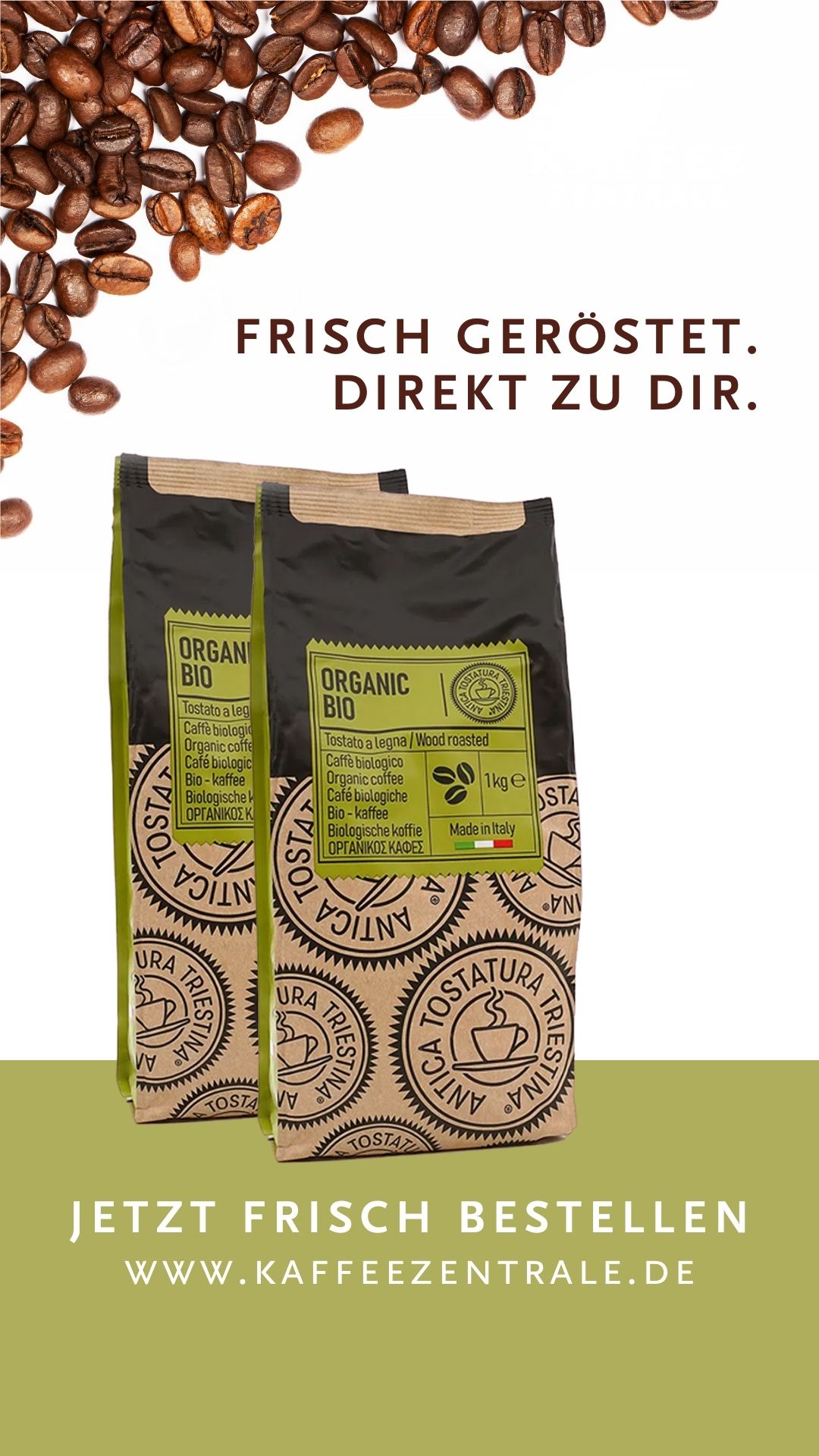 Kaffeezentrale DE GmbH Facebook ad from Jan 12, 2026