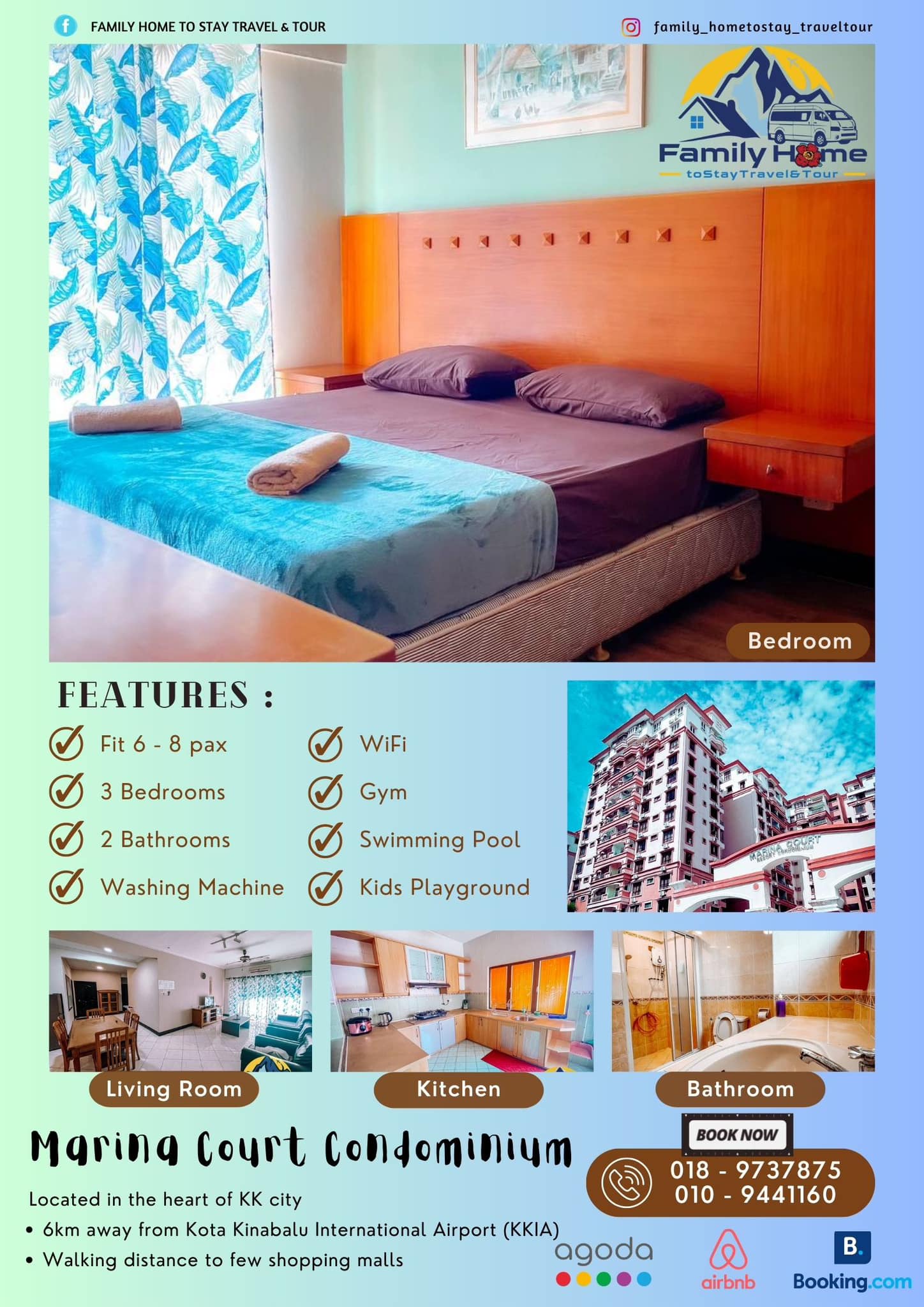 Family Home To Stay Travel & Tour Facebook ad: Marina Court Homestay