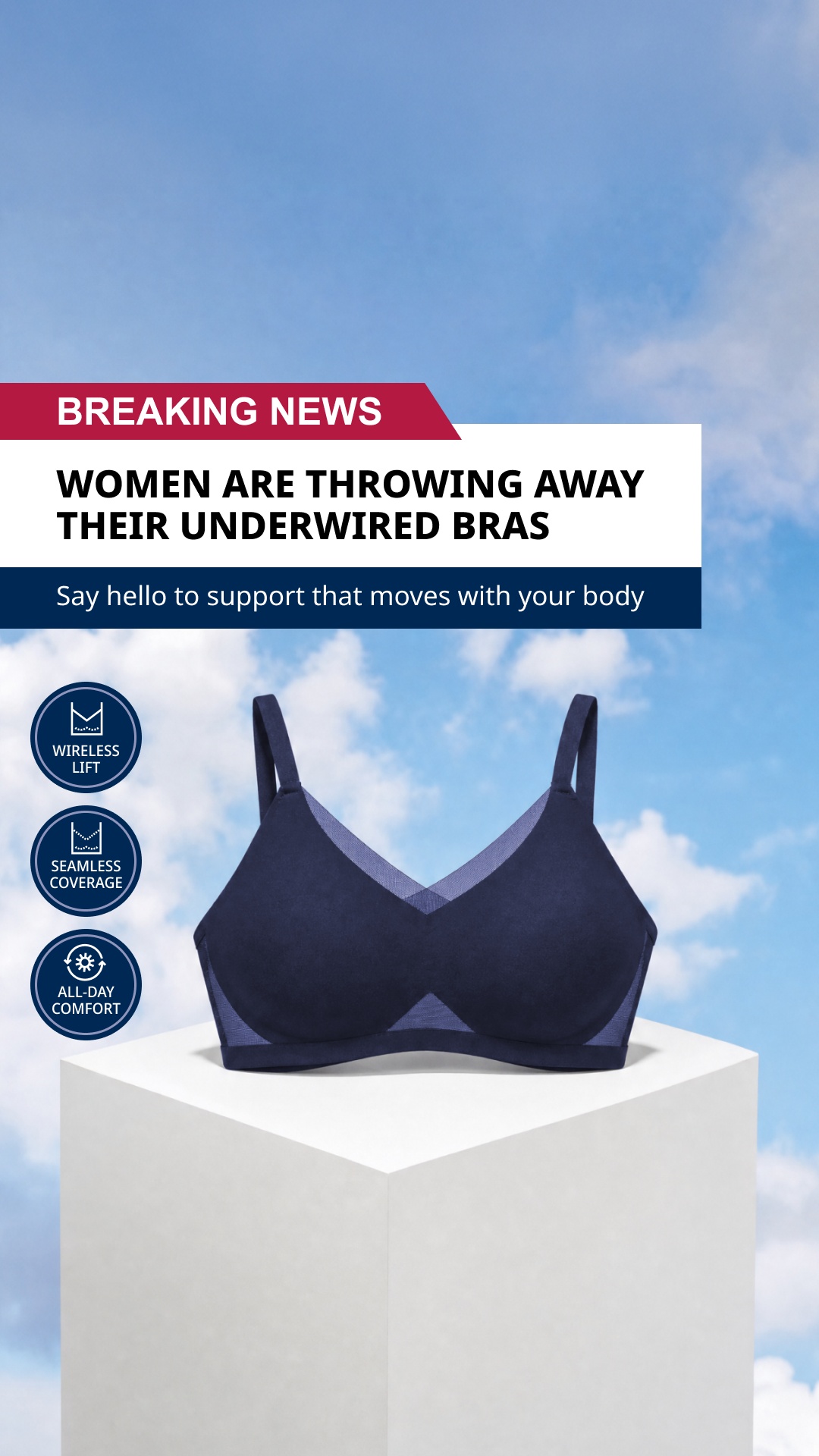 Fifty And Fabulous Facebook ad: The Bra You’ll Tell Your Friends About.