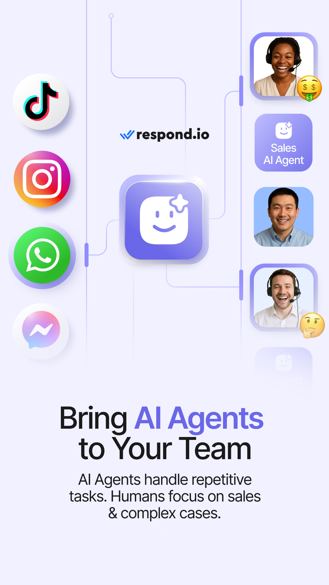 respond.io Facebook ad