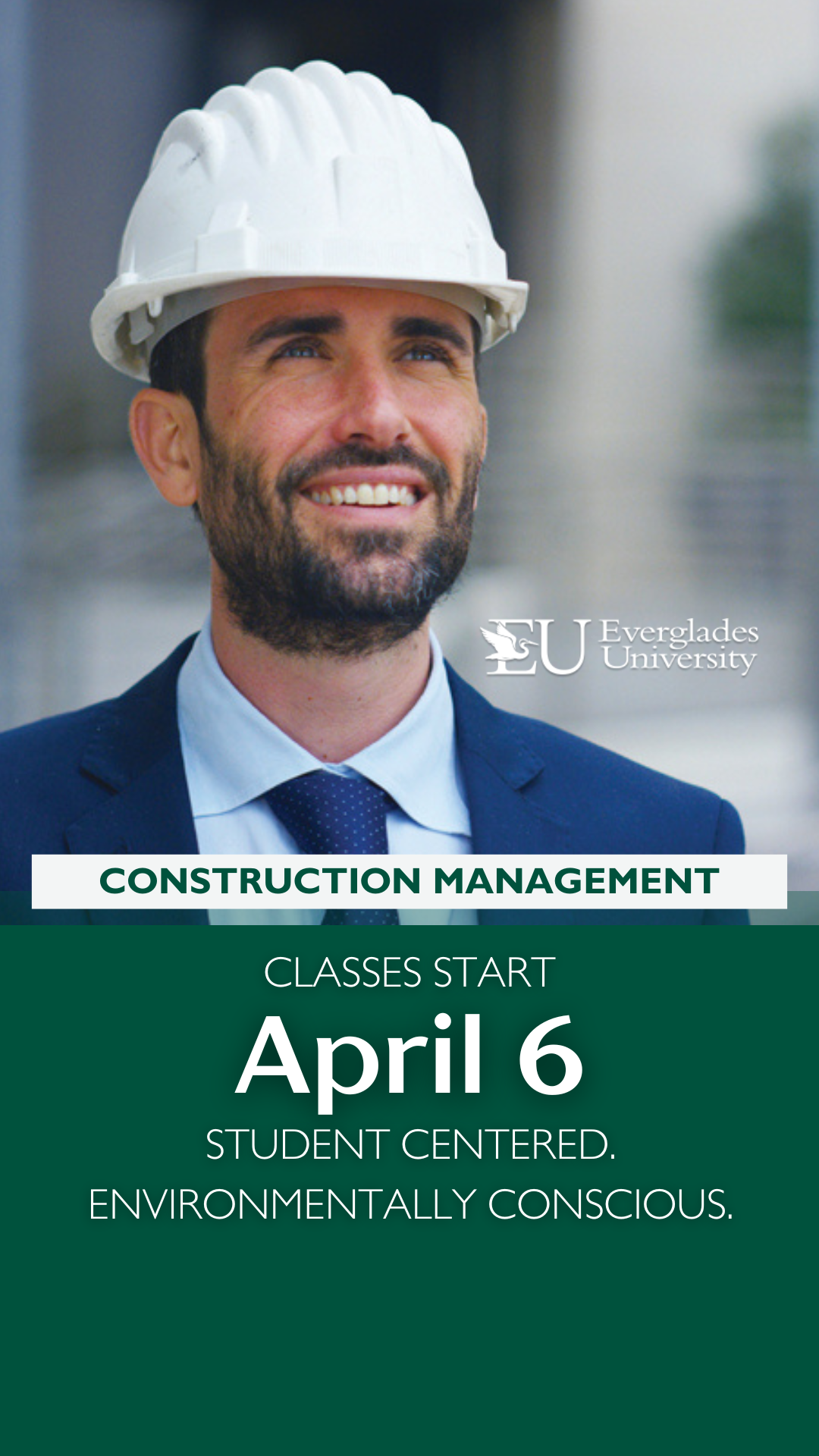 Everglades University Facebook ad from Mar 6, 2026