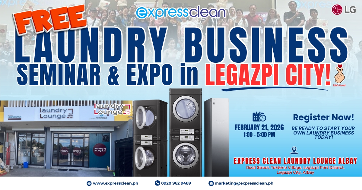 Express Clean Laundry Lounge Albay Facebook ad