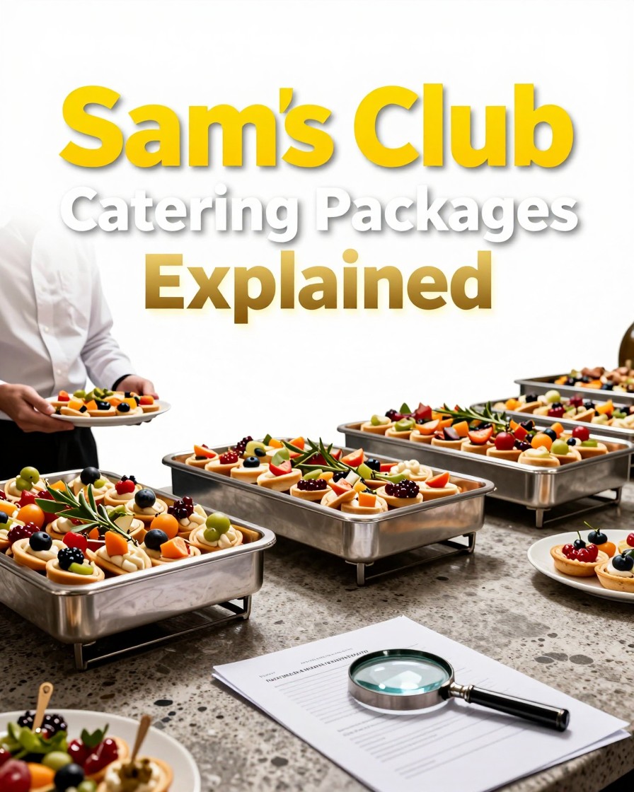 Clear Daily Notes Facebook ad: Sam's Club Event Catering Packages Cost Guide
