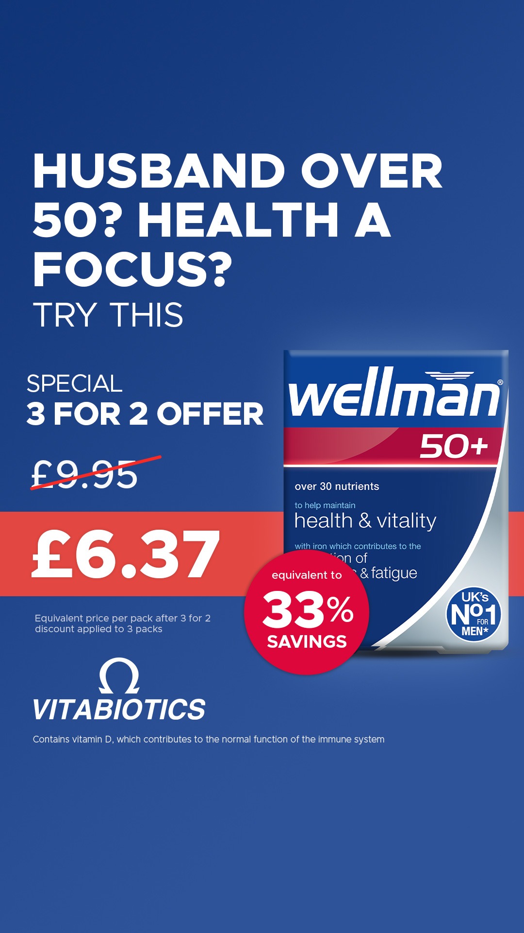 Vitabiotics Facebook ad