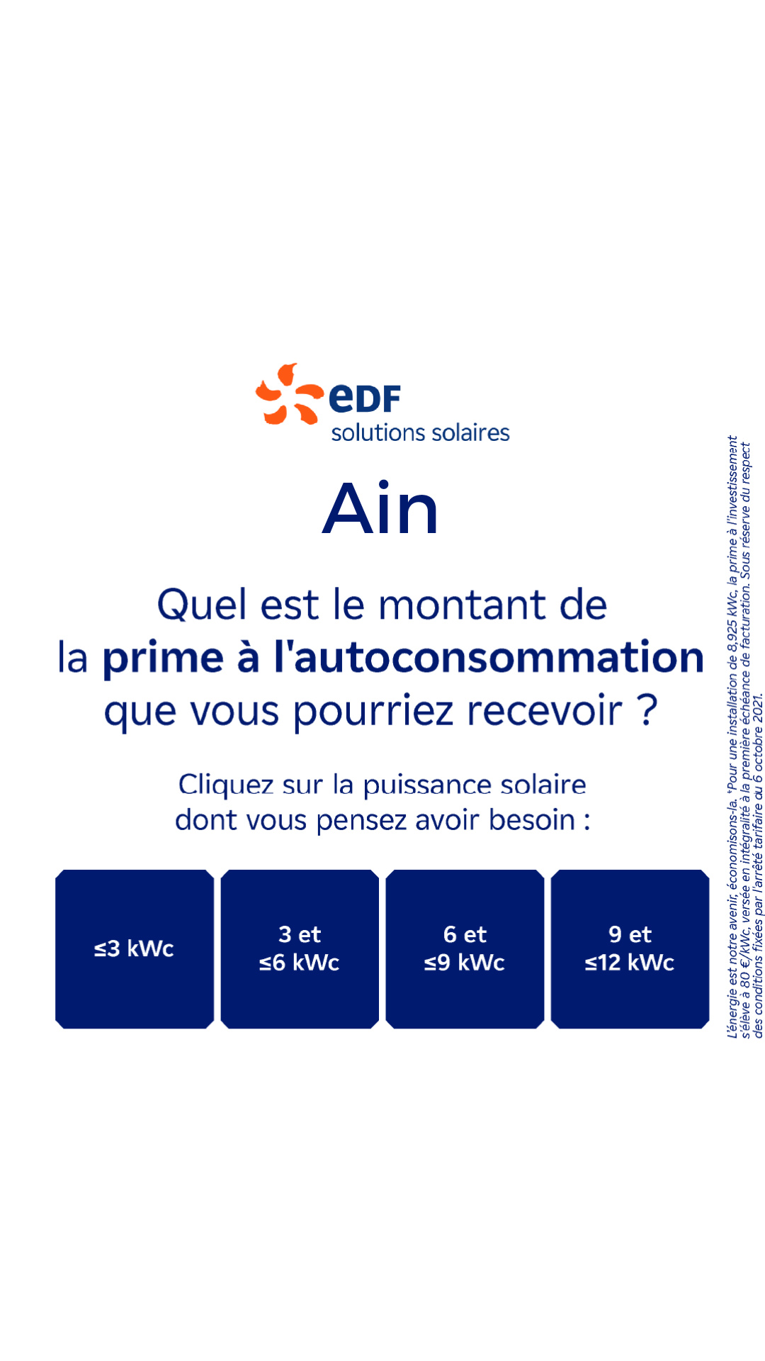 Mes offres EDF solutions solaires Facebook ad