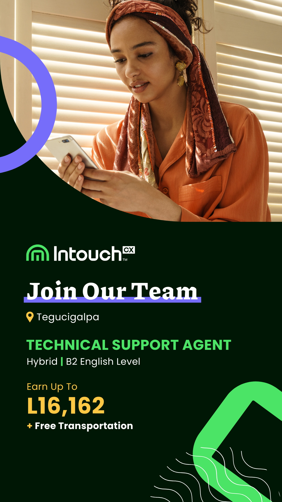 IntouchCX Honduras Facebook ad from Jun 24, 2026