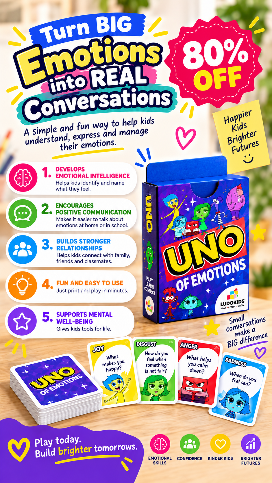 Psicokids Facebook ad: The Card Game That Gets Kids Talking