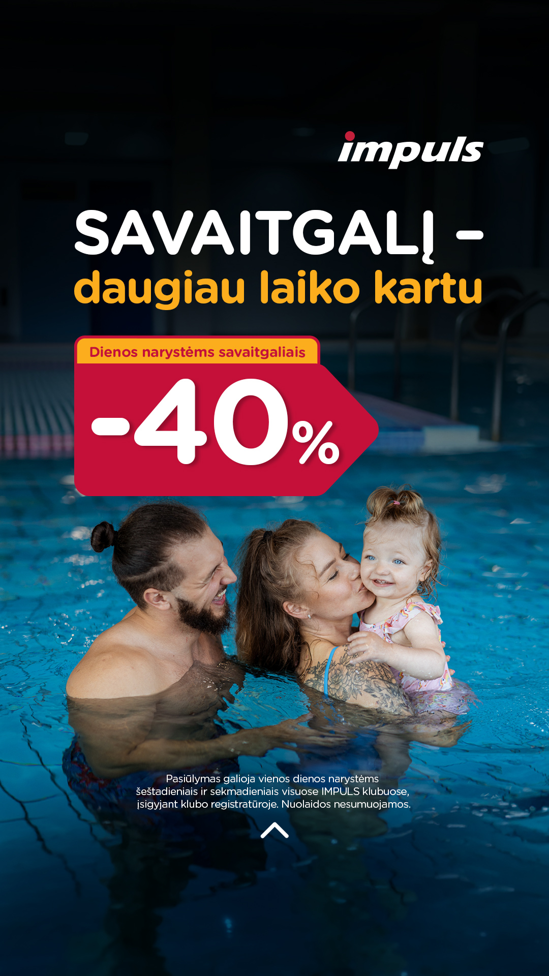 Impuls sveikatingumo klubai Facebook ad: Savaitgalis kartu