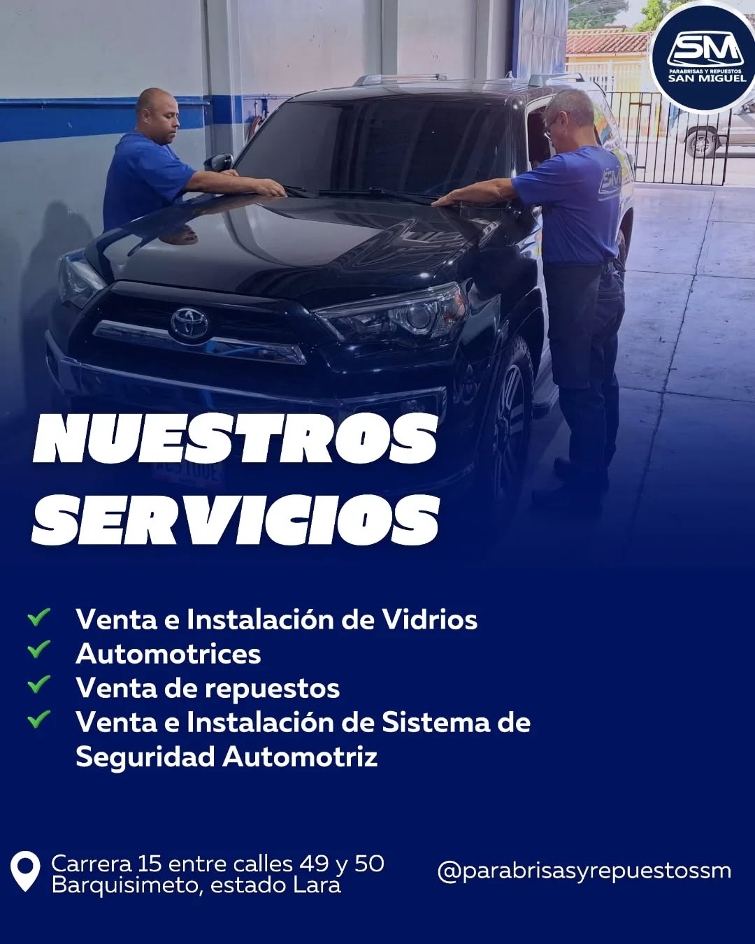 Parabrisasyrepuestossm Facebook ad: Visión Clara, Viaje Seguro, Inversión Protegida