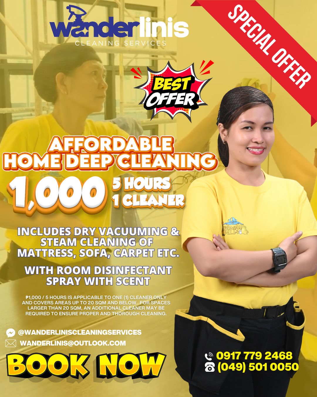 Wander Linis Cleaning Services Facebook ad