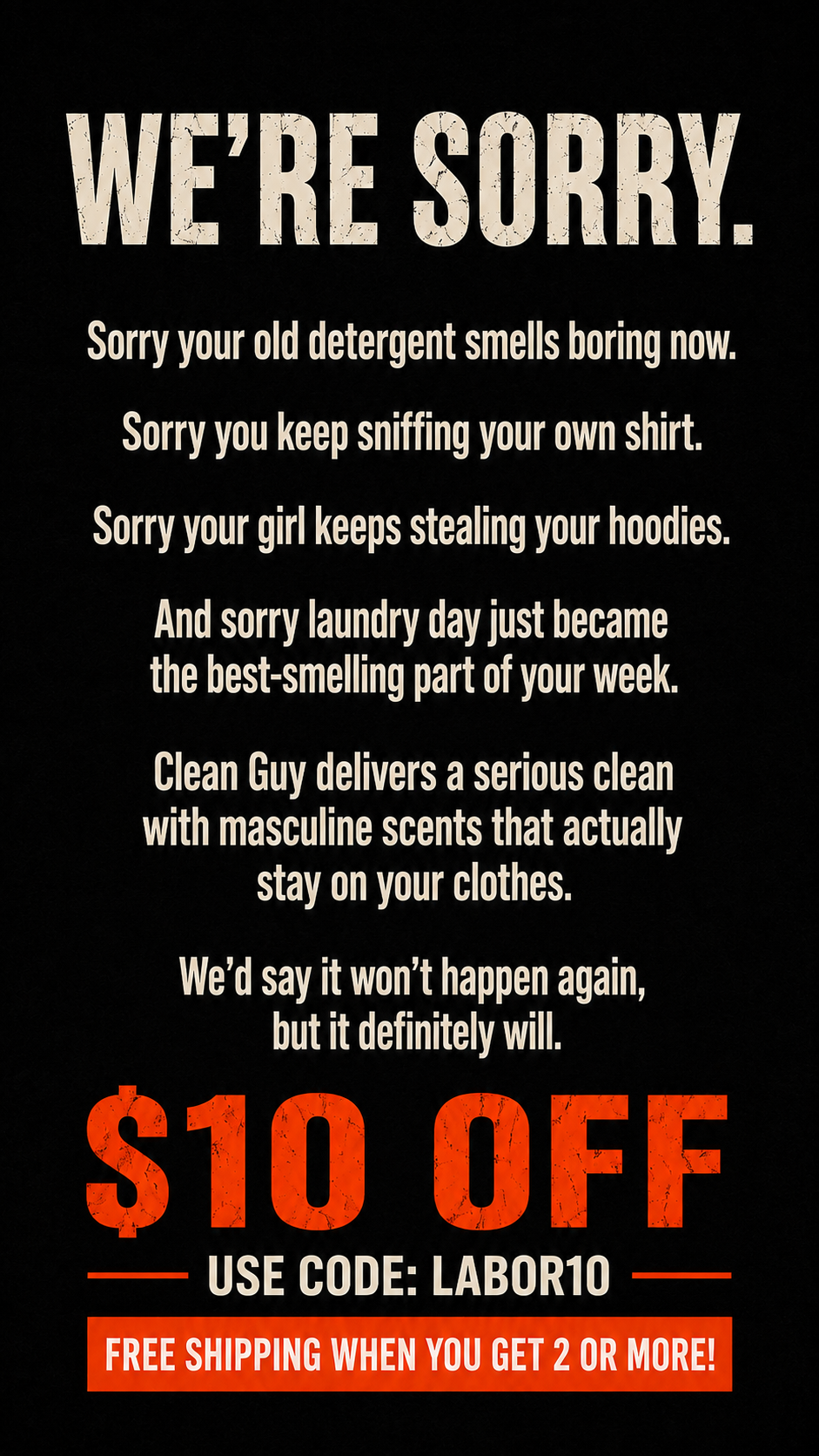 Clean Guy Facebook ad