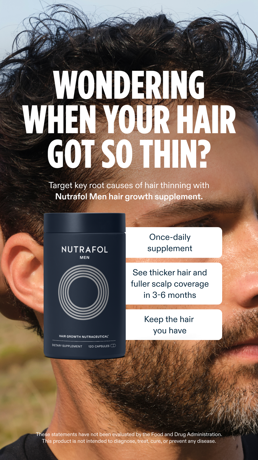 Nutrafol Men Facebook ad