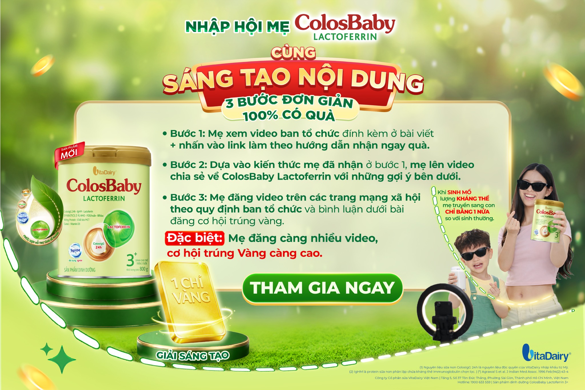 VitaDairy - Vì con mẹ chọn Facebook ad