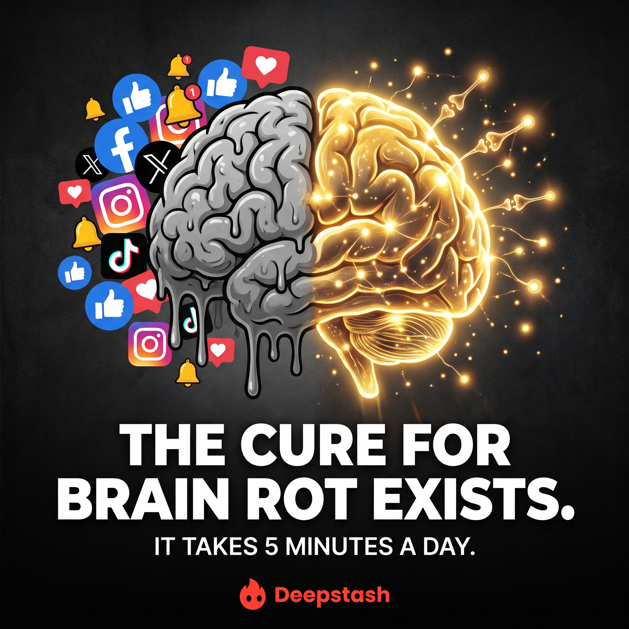 Deepstash Facebook ad
