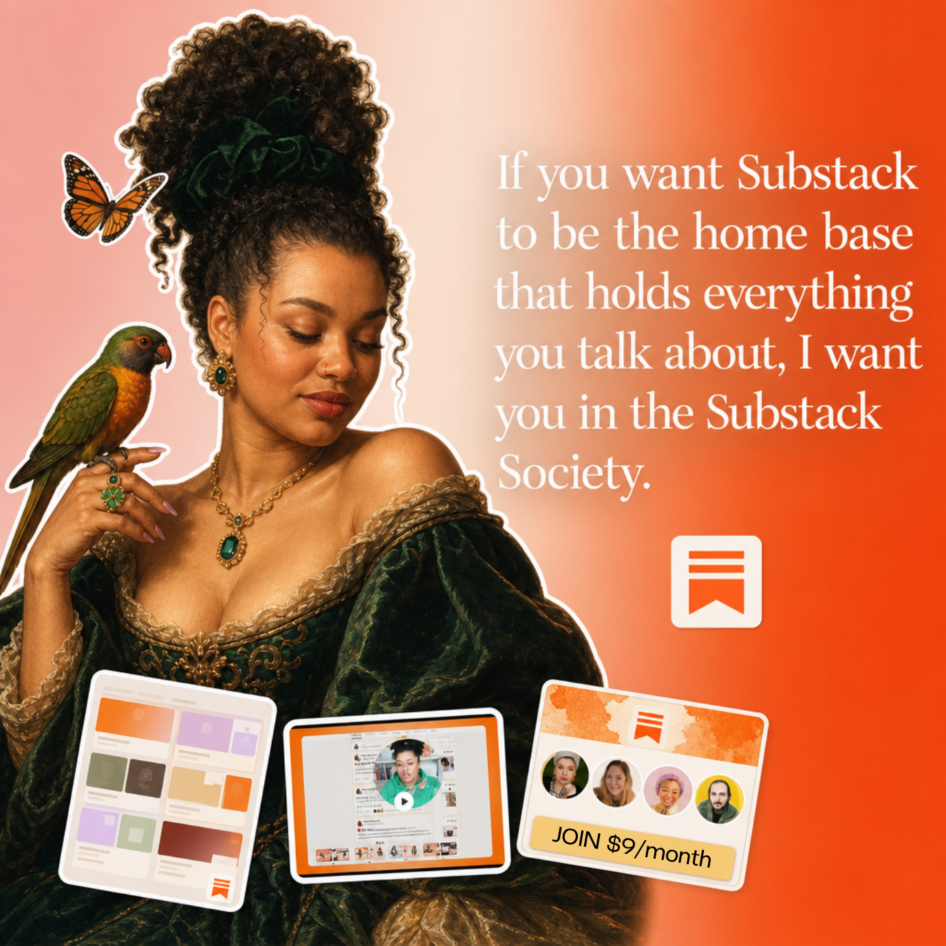 Adriana-Morena Personal Brand Designerin Facebook ad: Your Blog. Your Newsletter. Your Funnel.