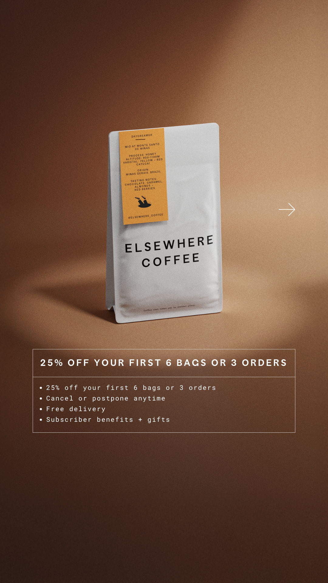 Elsewhere Coffee Roasters Facebook ad