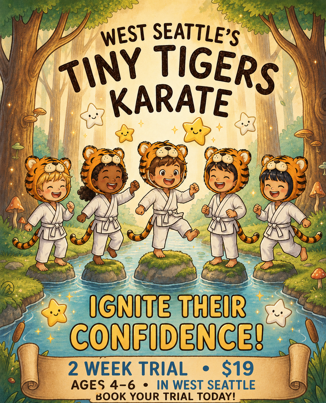 Evergreen Karate and Fitness Facebook ad: Kids Karate Class in West Seattle