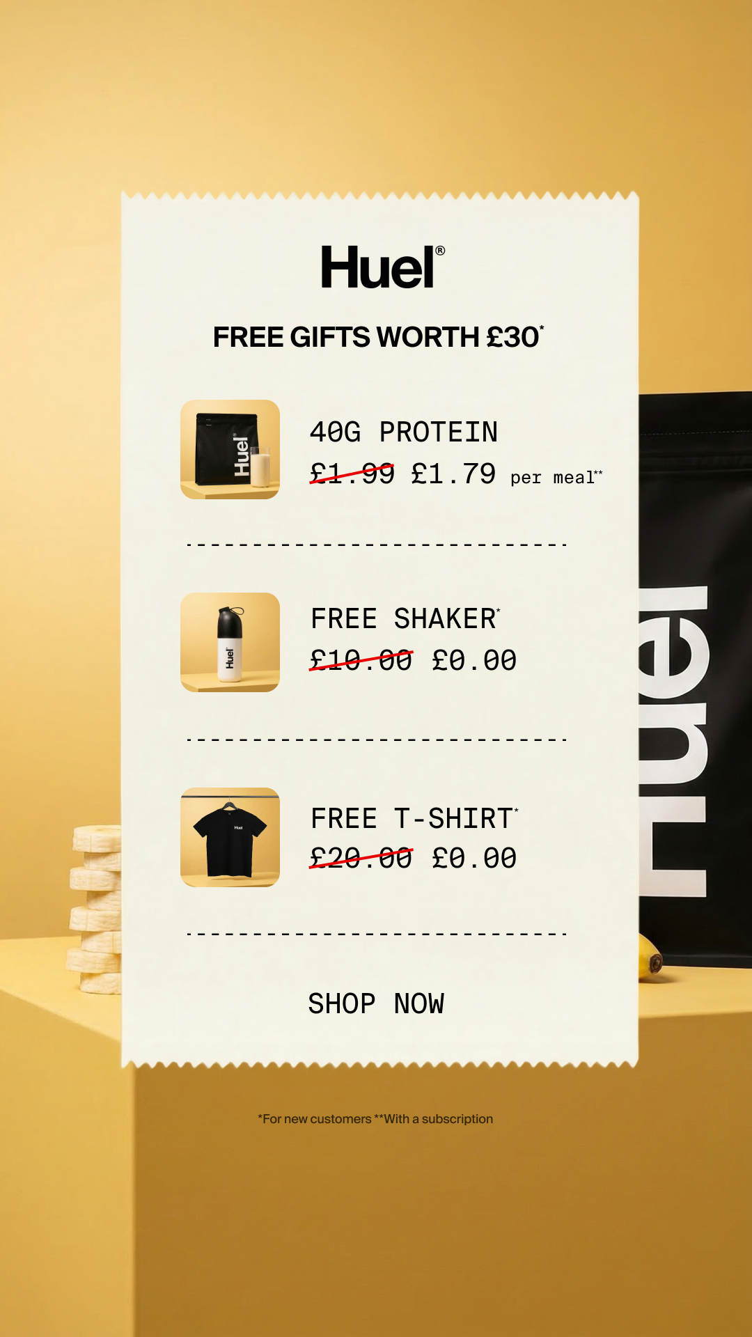 Huel Facebook ad