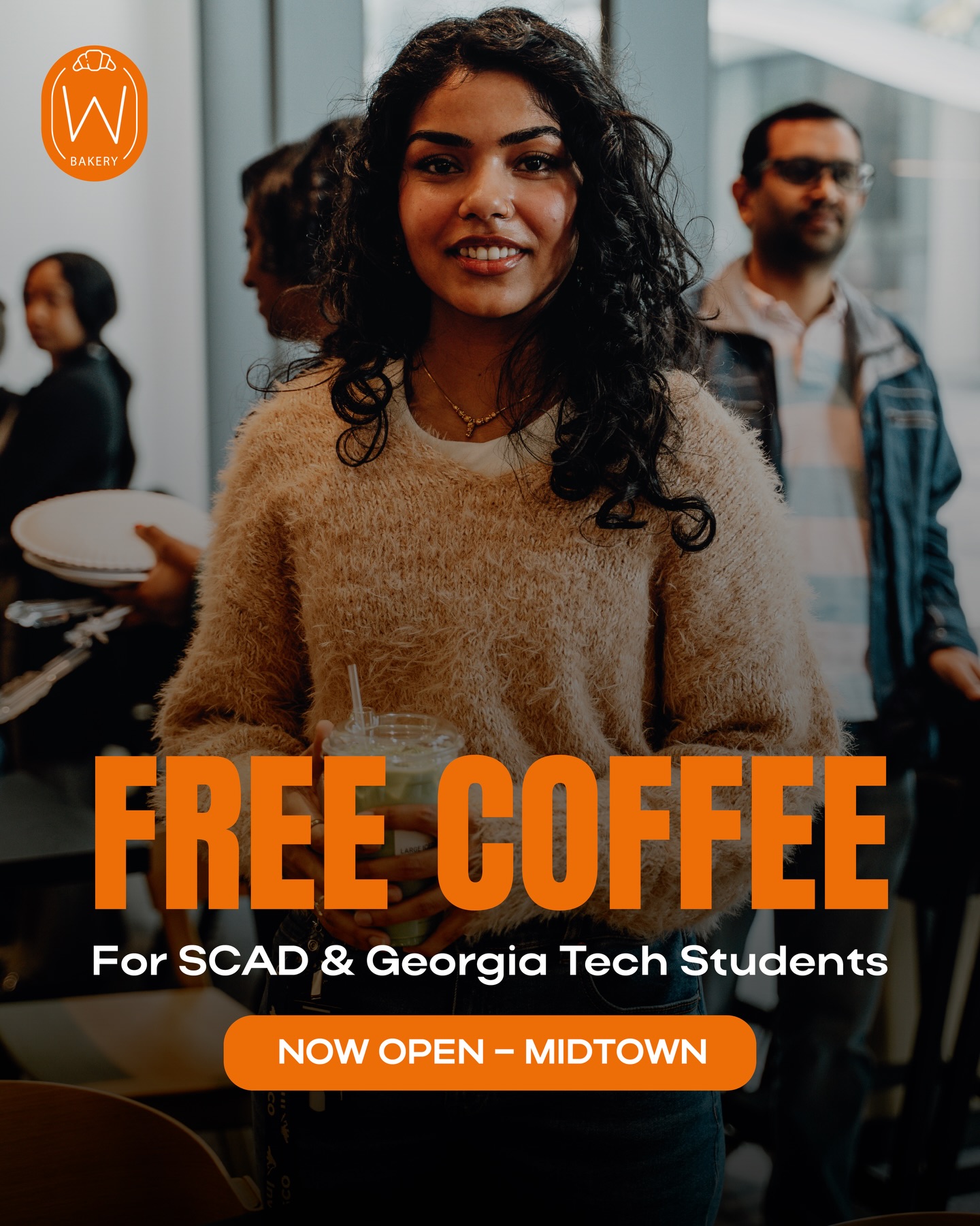 White Windmill Bakery & Cafe (하얀풍차) Facebook ad: Calling all SCAD & Georgia Tech students!