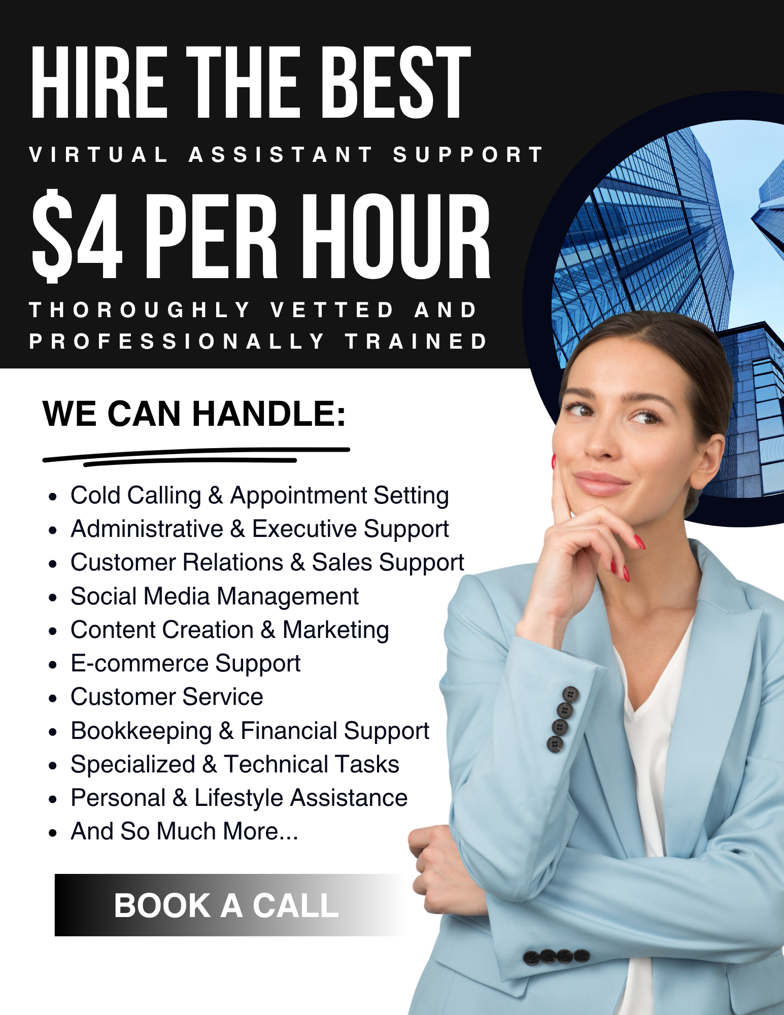Virtual World Assistants - VWA Facebook ad