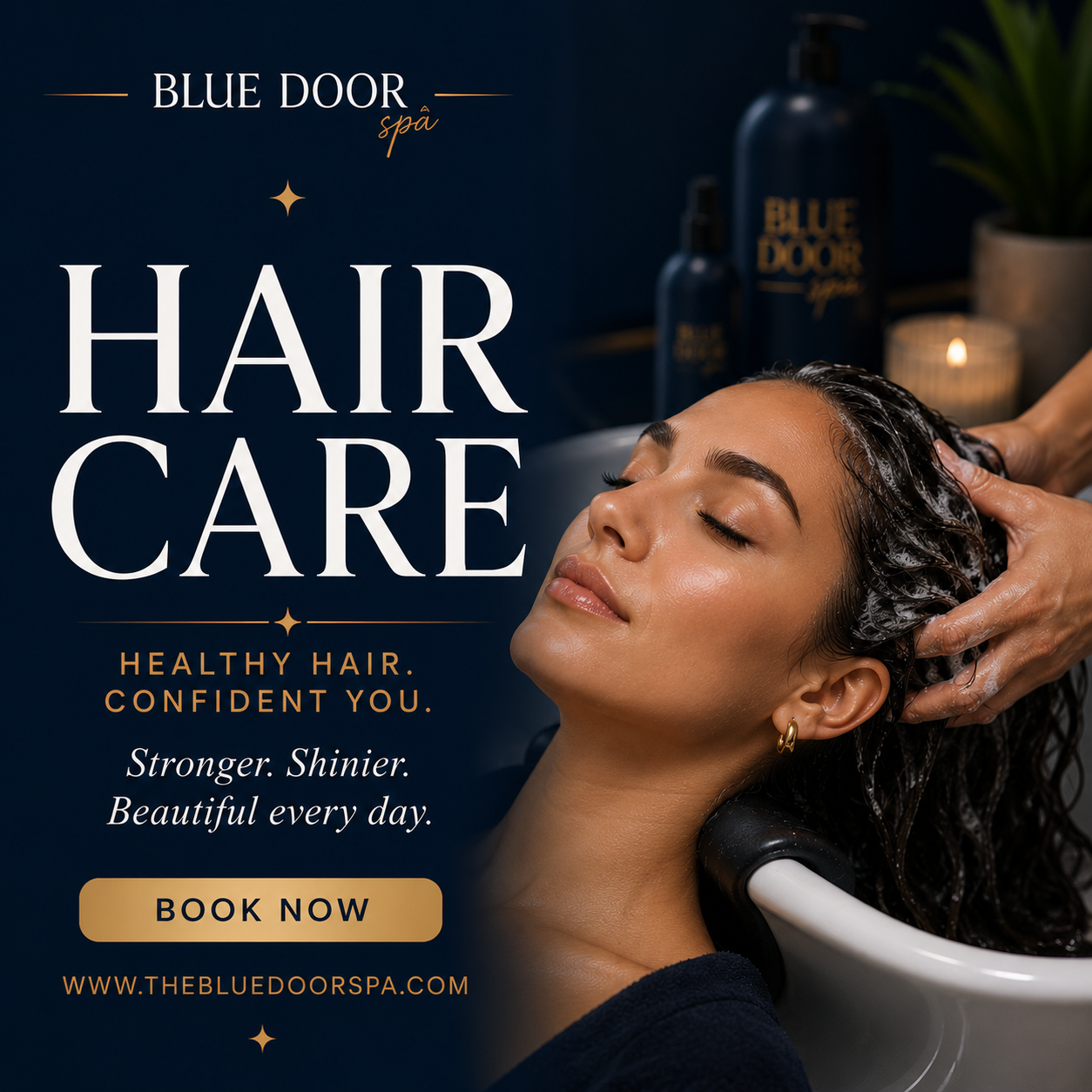 The Blue Door Spa & Salon Facebook ad