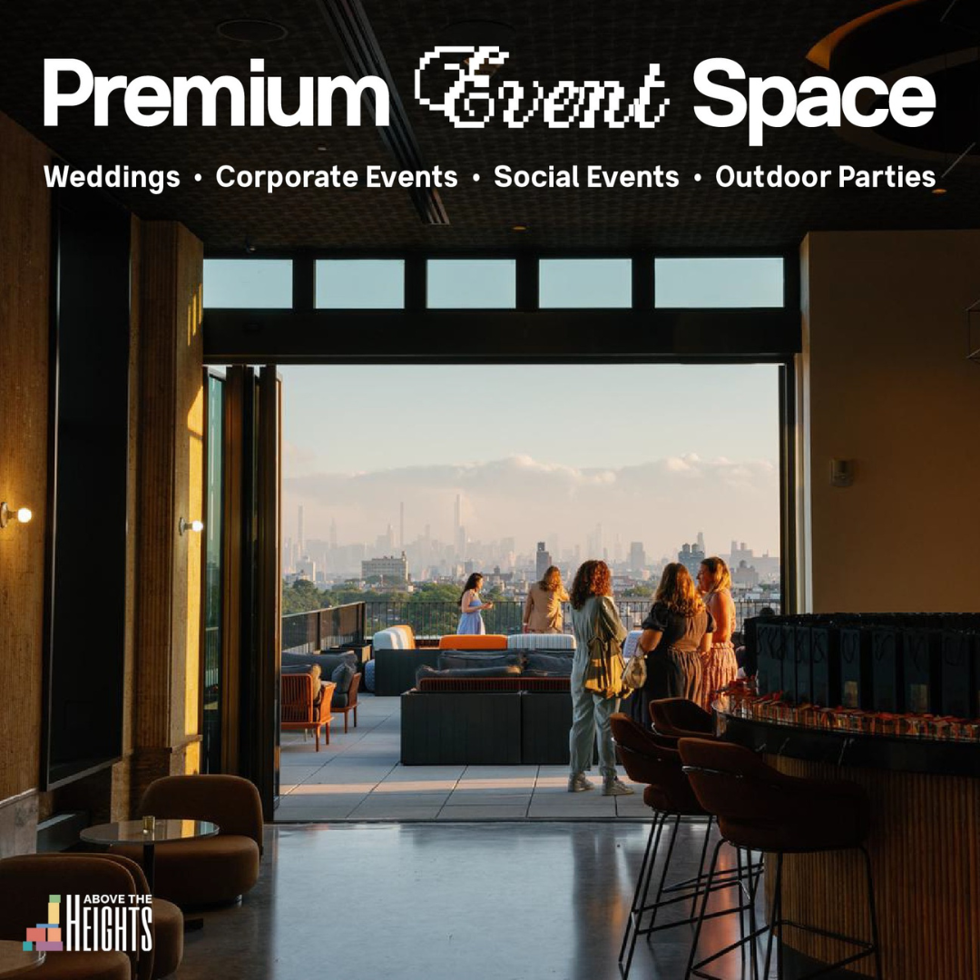 Above The Heights Facebook ad: Premium Event Space in Manhattan