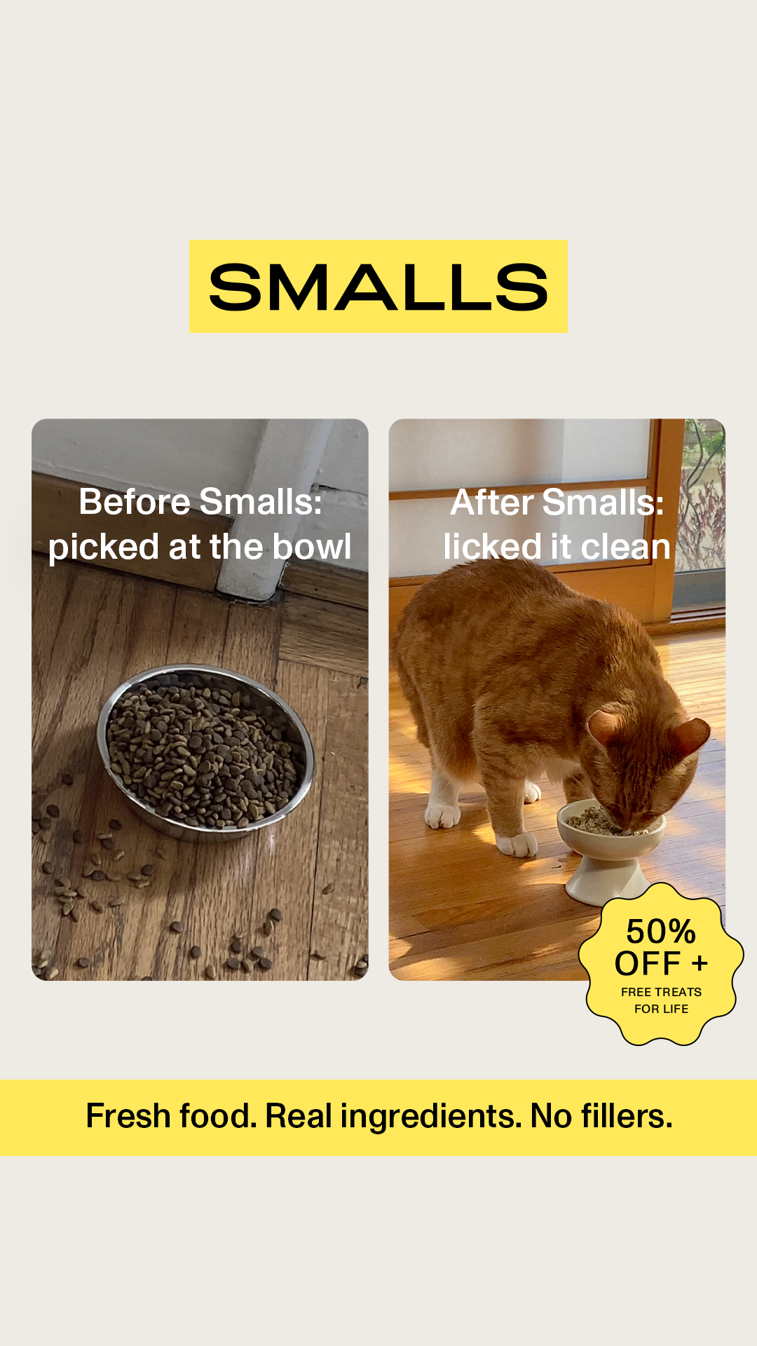 Smalls Facebook ad