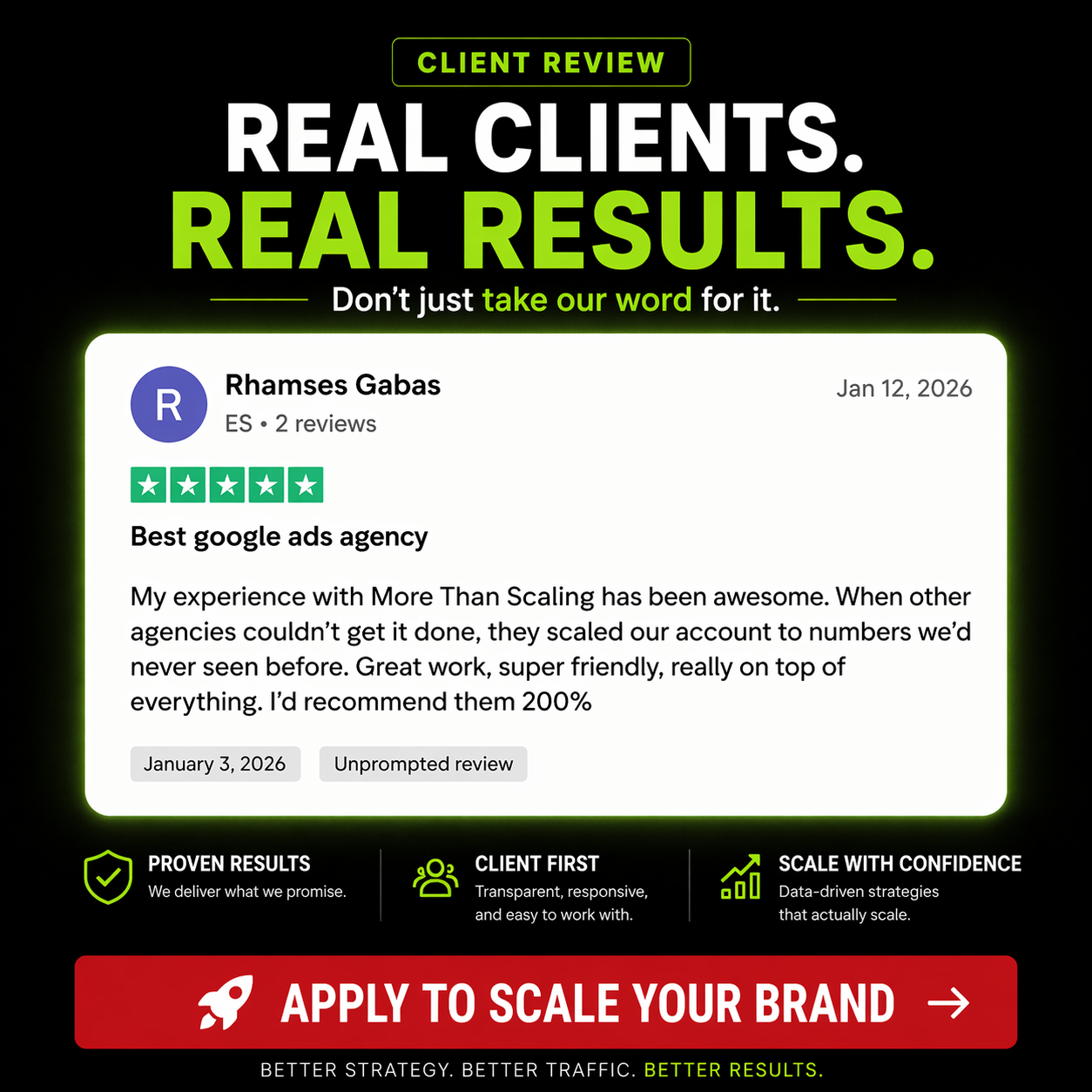 More Than Scaling Facebook ad