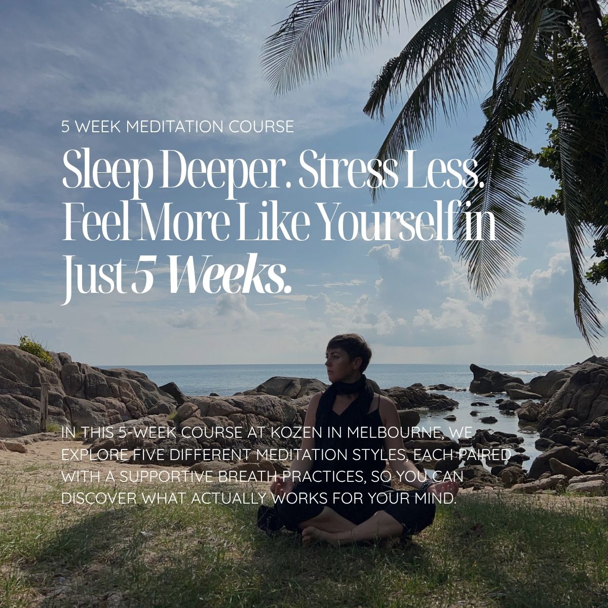 Fai Mos Yoga Facebook ad: Sleep Deeper, Stress Less, Feel More Like Yourself in Just…