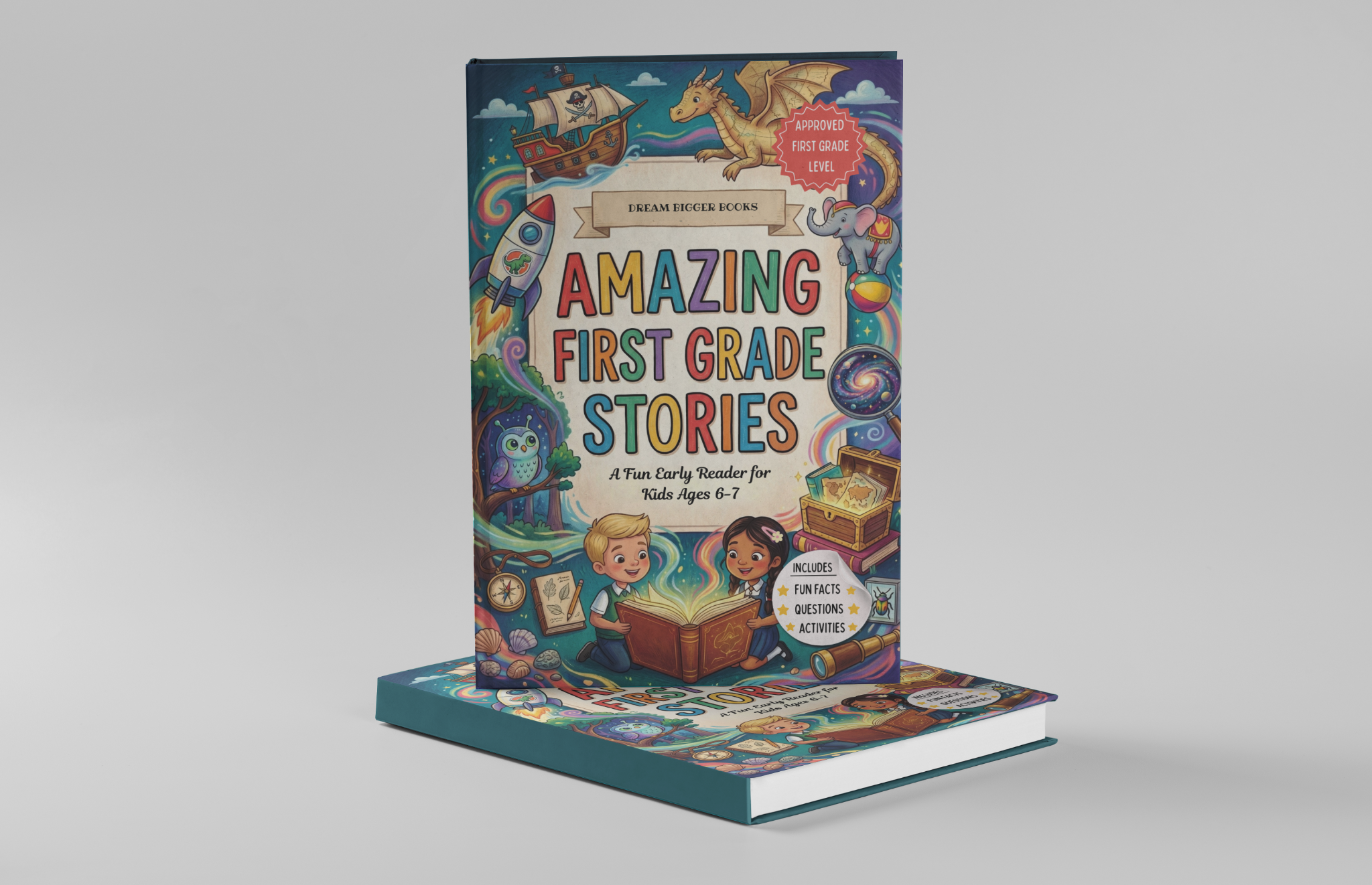 Amazing First Grade Stories For Kids Facebook ad: Click this button