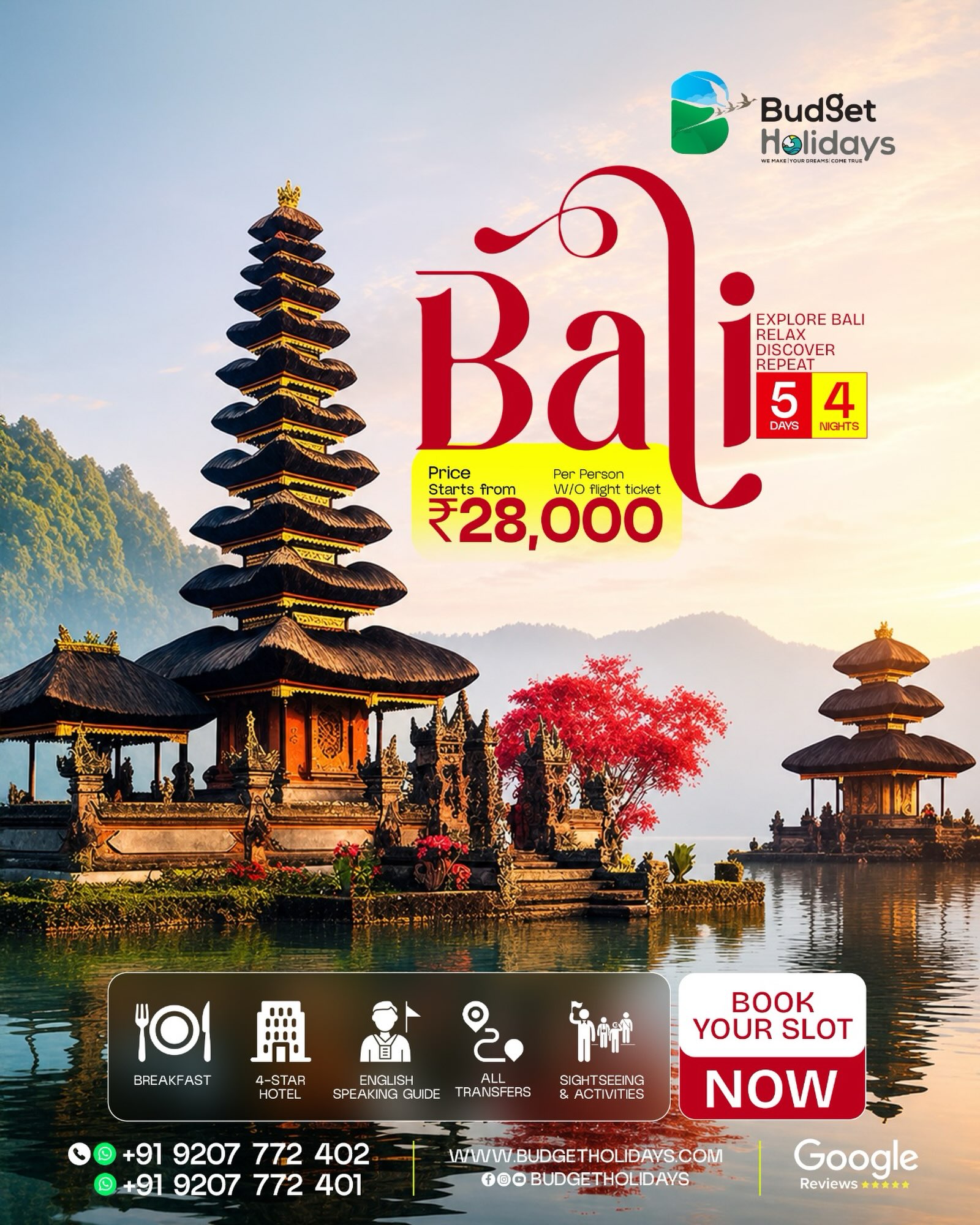 Budget Holidays Facebook ad: Discover the Magic of Bali!