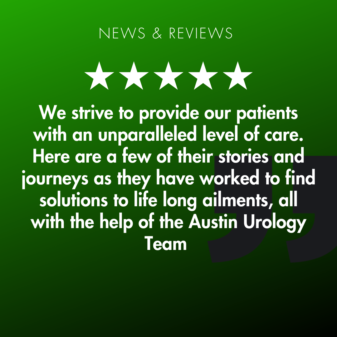 Austin Urology Institute Facebook ad: We strive to provide unparalleled care to each…