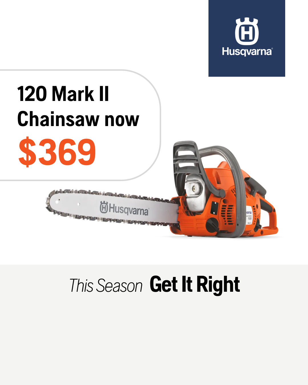 Husqvarna Facebook ad