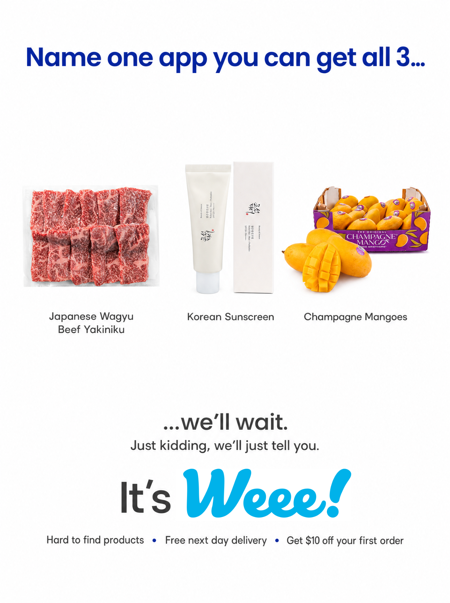 Weee! Facebook ad