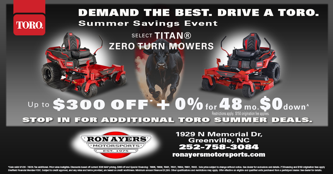 Ron Ayers Motorsports Facebook ad from Jun 1, 2026
