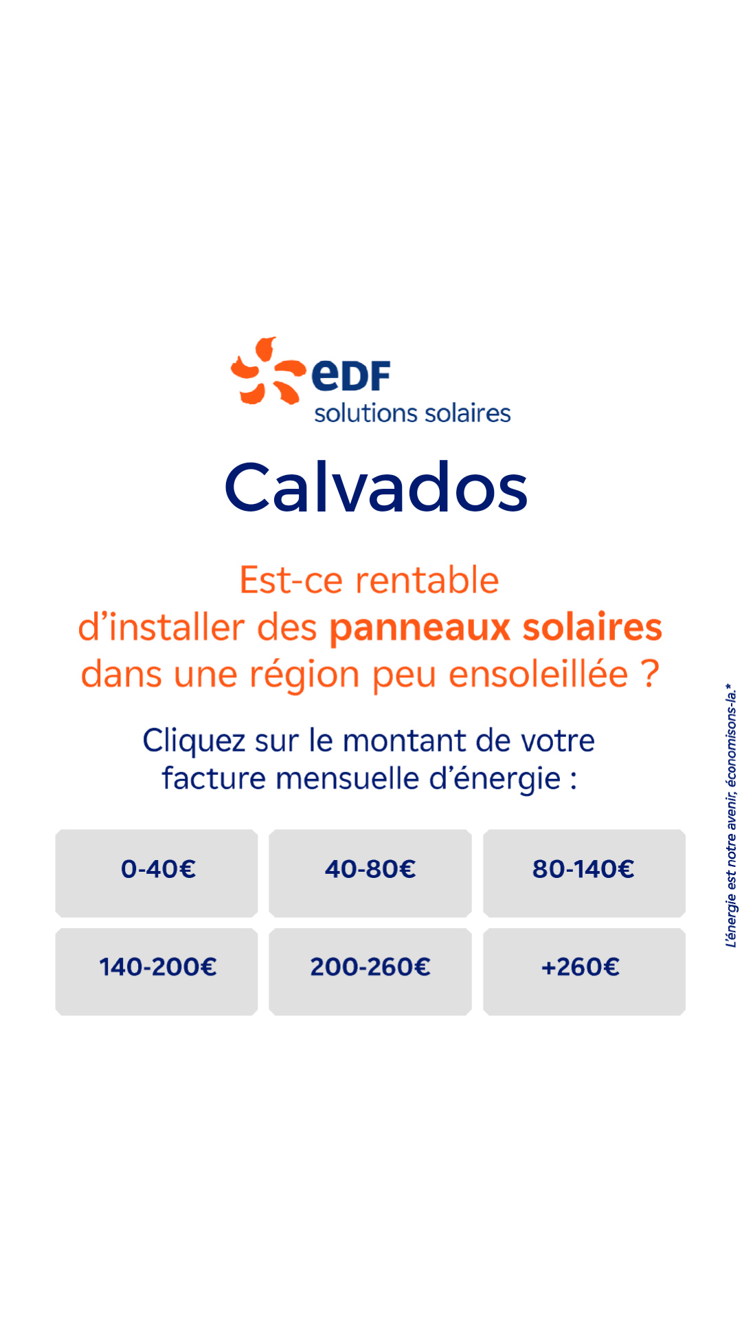 Mes offres EDF solutions solaires Facebook ad