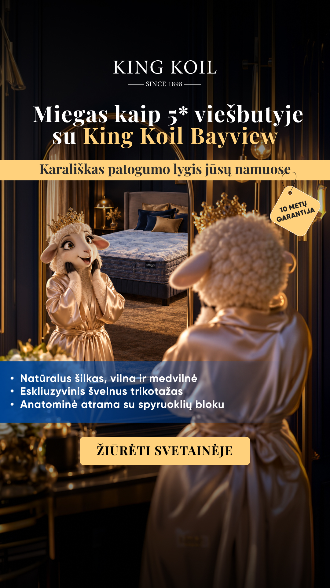 Sleepshop Facebook ad: King Koil Bayview Čiužinys