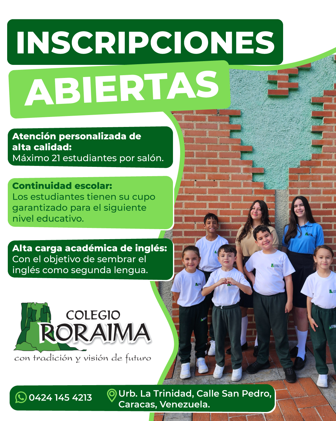 Colegio Roraima Facebook ad: ¡Inscripciones abiertas!