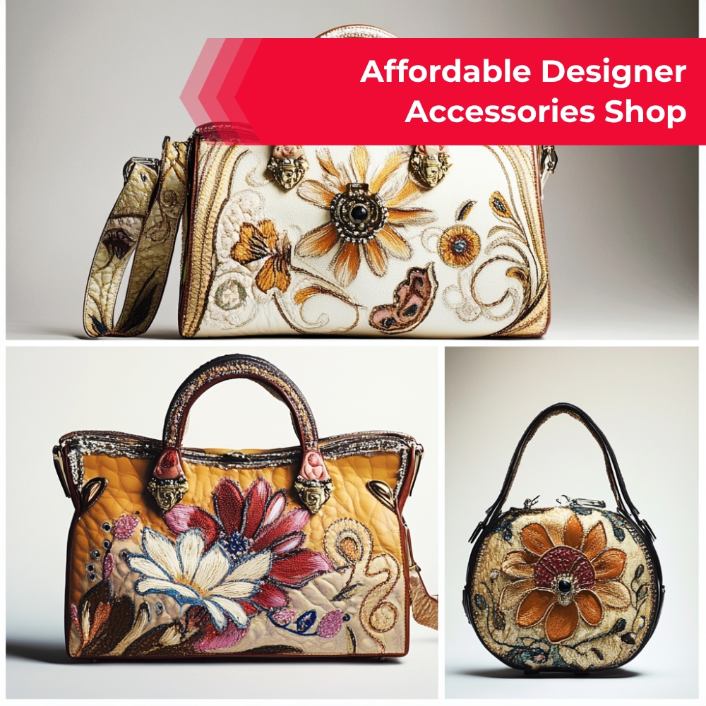 SearchableOnline Surgeflow Facebook ad: Affordable Designer Accessories Shop.
