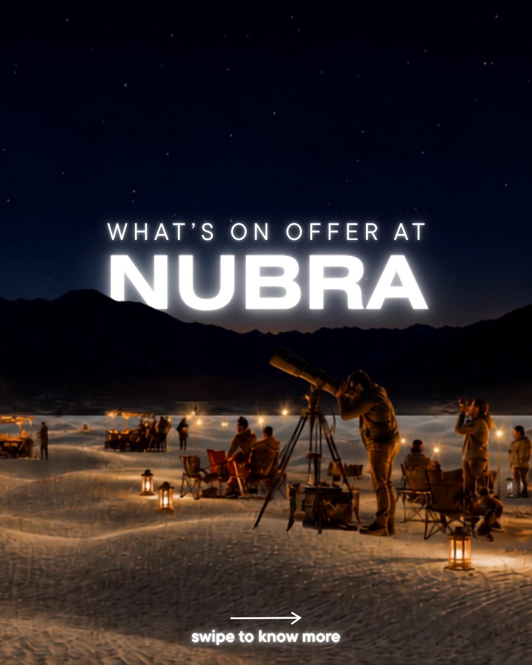 Starscapes - Explore the Universe Facebook ad: The Nubra sky is putting on a show…