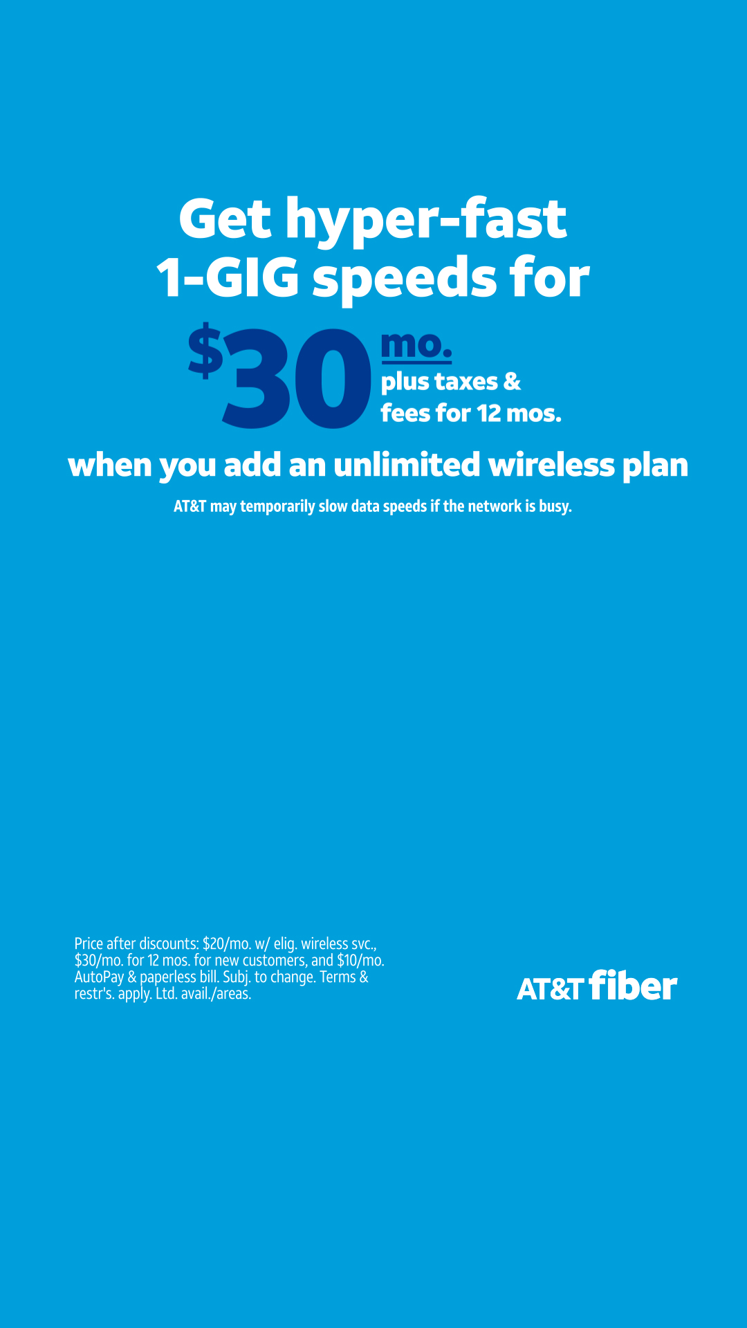 AT&T Facebook ad