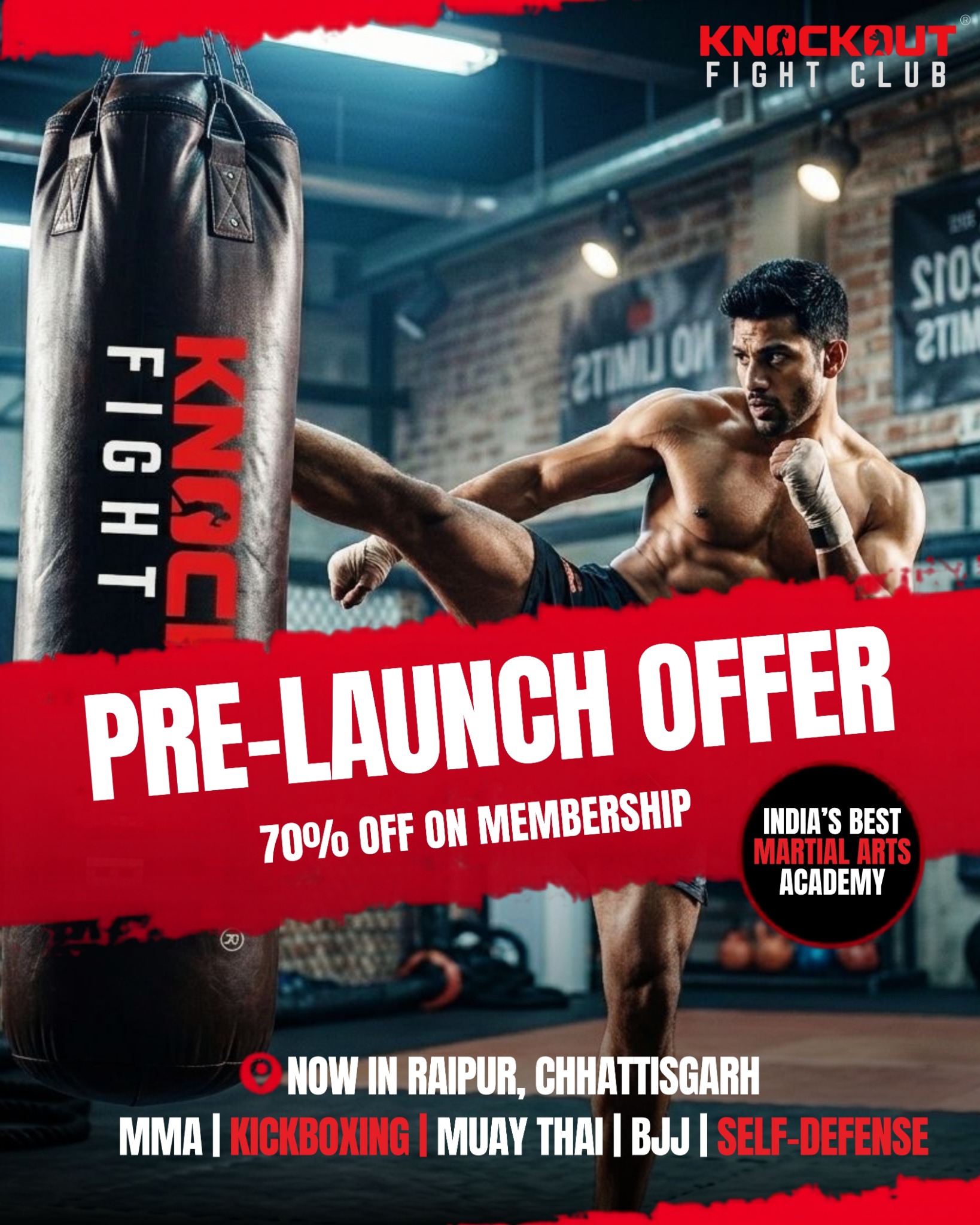 Knockout Fight Club Facebook ad