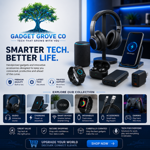 Gadget Grove Co. Facebook ad: Smarter Tech. Better Life