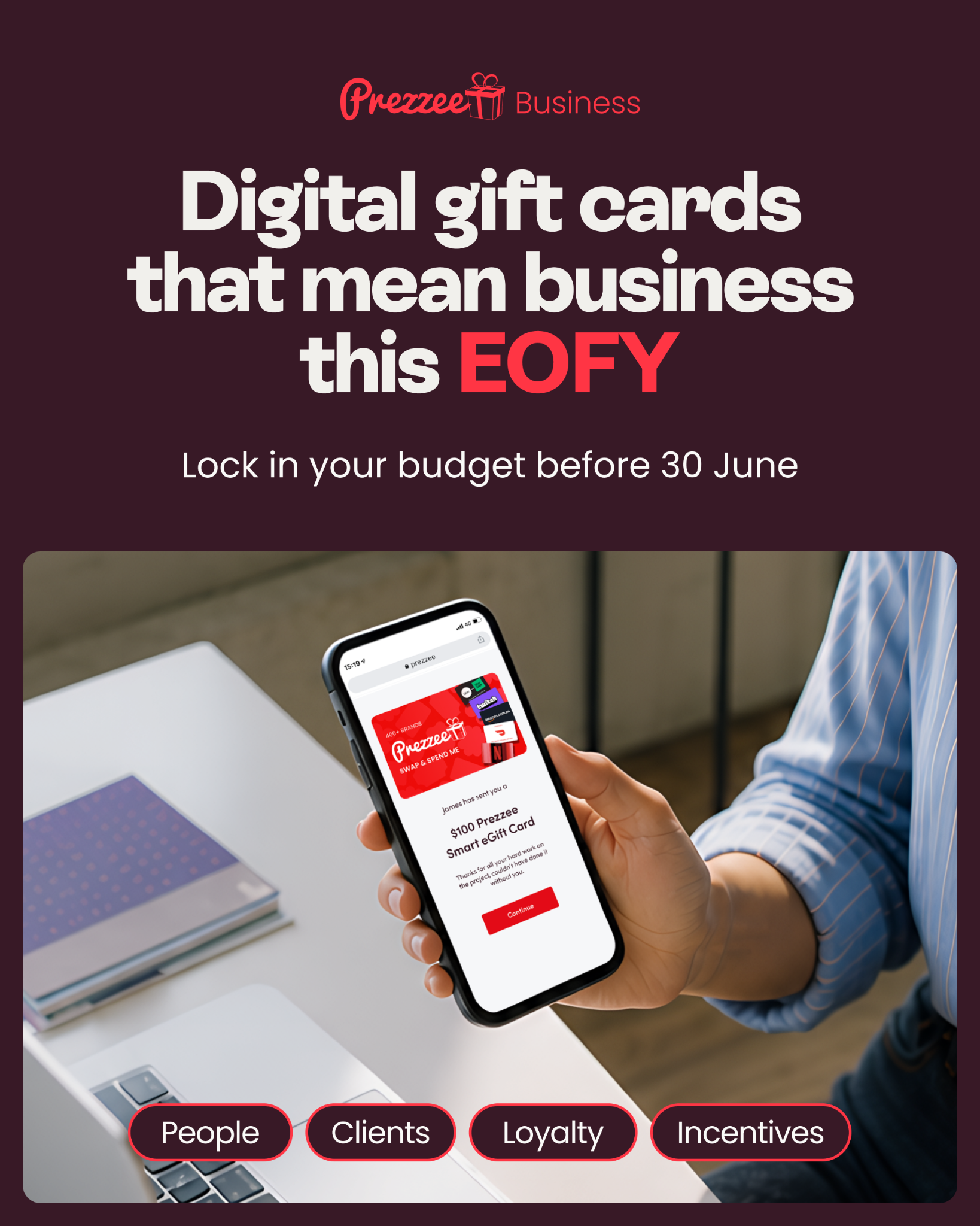 Prezzee Facebook ad