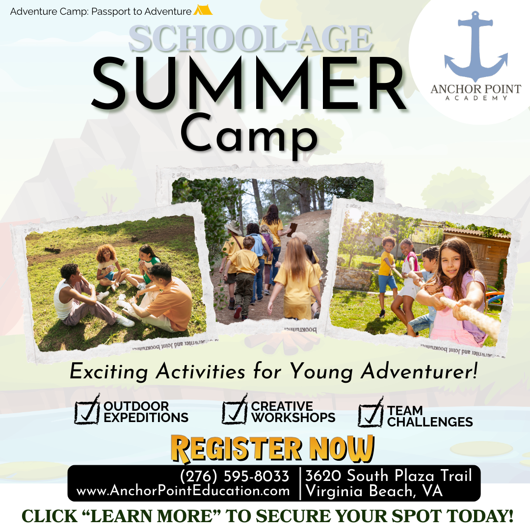 Anchor Point Academy Facebook ad: Enroll your school-age child in summer camp today!